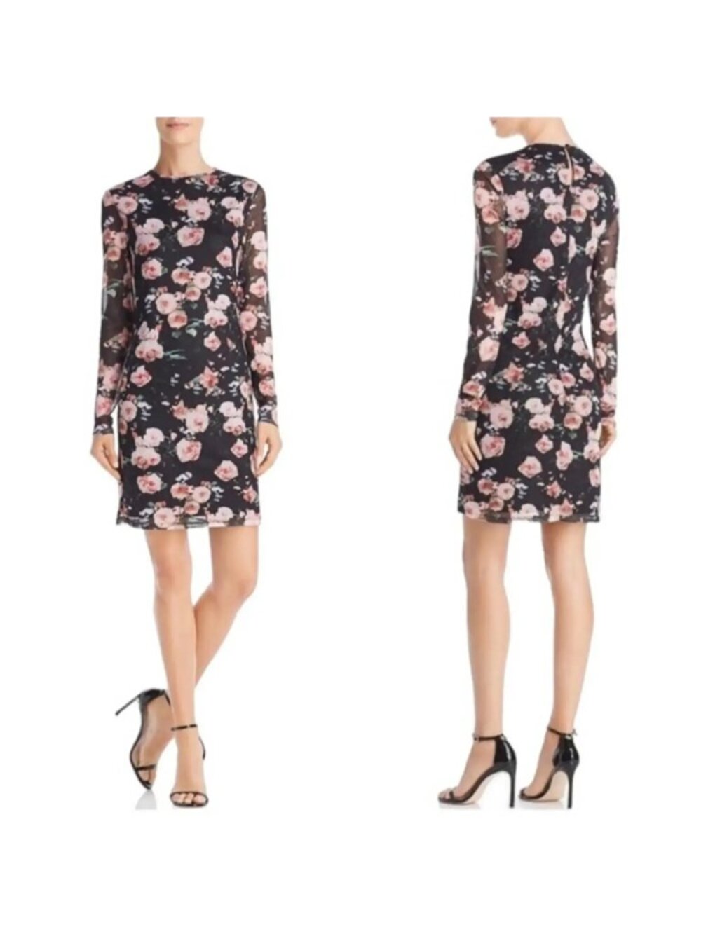 Rebecca Minkoff Long Sleeve Floral Dress, Size Large